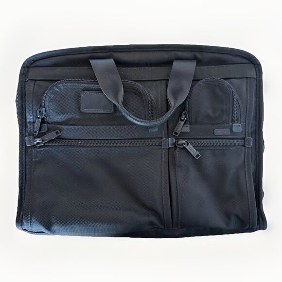 Tumi Alpha 2 Compact Large Screen Briefcase Laptop Bag Nylon Black 26114D2 $550 - Picture 3 of 16